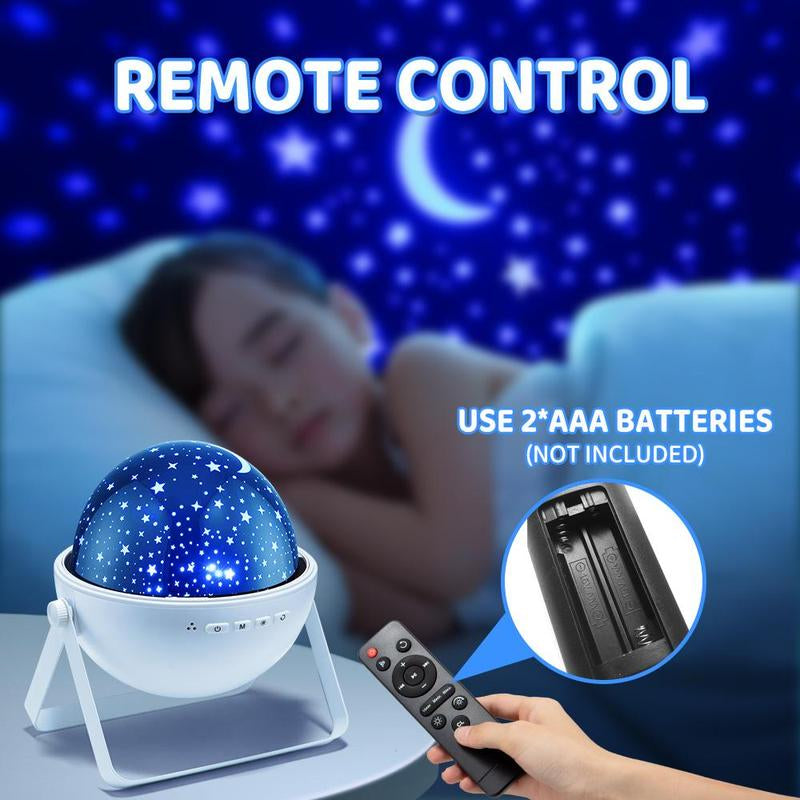 Starry Sky Projector Night Light, Rechargeable Remote Control Starry Sky Projectors, Music Starry Sky Projector, Decorative Lights for Bedroom, Living Room, Projectors Lamp, Decorative Lamp