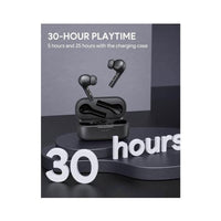 AUKEY True Wireless Earbuds with 10Mm Drivers, Hi-Fi Stereo Sound, Charging Case, Bluetooth, Touch Control, Waterproof IPX6, for Iphone Android Black EP-T21P Audio Earphones Chargeable Electronic