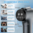 Muscle Deep Tissue Massage Gun,Massagers Neck and Shoulder,With 30 Speed Levels 9 Massage Head,Neck Massager,Couple/Family Gift,Comfort,Relaxing,Gifts for Fathers Day,Grey