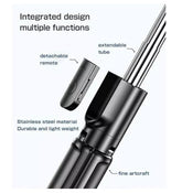 Selfie Stick Tripod with Remote Control, Bluetooth- Selfie Portable Tripod Stand Phone Holder Compatible with Iphone Samsung Alloy Aluminum