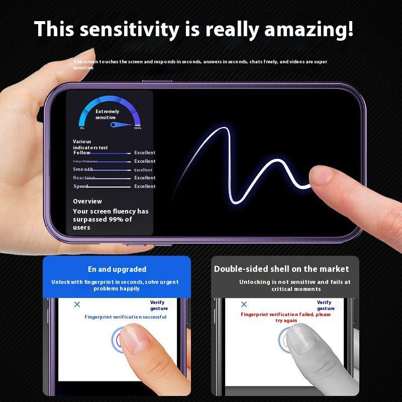 Ip16 Phone Case Privacy Protection Exposed Label All-Inclusive 15 14 13 12 Magnetic Magsafe Protector Screen Protector Screen Protector