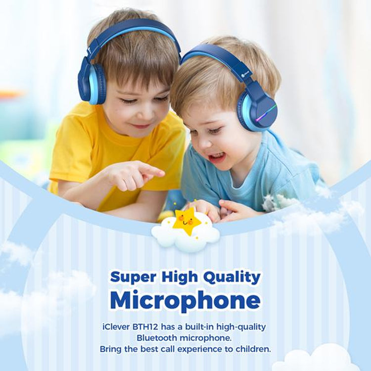 iClever stereo sound headphones for children travel