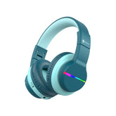 iClever Kids Bluetooth Headphones with LED Lights and Volume Limiter – 55H Playtime Wireless Headset with Mic for iPad and Tablet