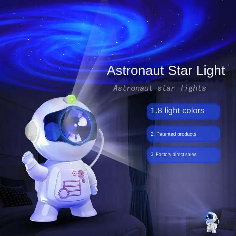 Astronaut Galaxy Projector illuminating a starry night sky, perfect for creating a mesmerizing atmosphere.