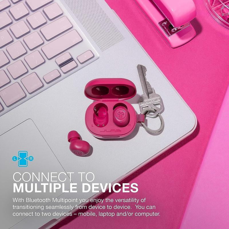 JLab JBuds Mini earbuds and headphones battery display