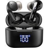TOZO T20 Wireless Earbuds Bluetooth Headphones 48.5 Hrs Playtime with LED Digital Display Audio Earphones Noise Electronic Headset Charging Chargeable Mini Headphones In-Ear Earphone Fathersdaygift