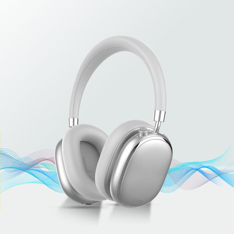 T-Fun NC95 Hybrid ANC Headphones – 65H Playtime, Hi-Res Audio, Knob Controls