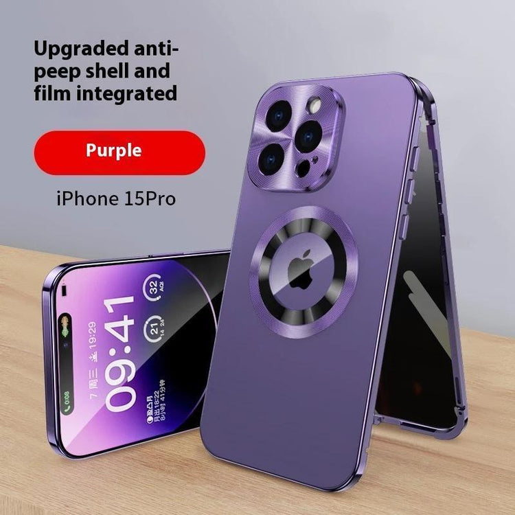 Ip16 Phone Case Privacy Protection Exposed Label All-Inclusive 15 14 13 12 Magnetic Magsafe Protector Screen Protector Screen Protector