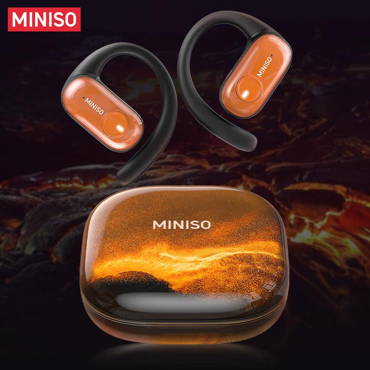 MINISO MS185 OWS Open Ear Wireless Bluetooth Earbuds Quicksand Luminous Headphones HIFI Sound Quality Sports Headphones IPX5 Waterproof with Microphone