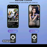 New 6 in 1 Selfie Stick with Fill Light, 67" Phone Tripod & Wireless Remote Page Turner,Bluetooth Camera Video Recording Remote,Music Control, for Iphone ,Ipad ,Ios,Android