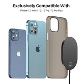 TOZO W10 Magnets Wireless Charger & USB C Charger Aviation Aluminum Computer Numerical Control Technology Fast Charging Compatible for Iphone Series Black Cellphone Smartphone Electronic Mobile Cellphone Smartphone Magnetic