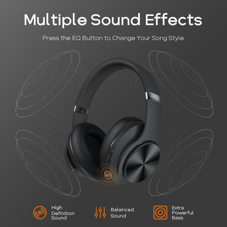 Comfortable wireless headset DOQAUS for gaming and travel