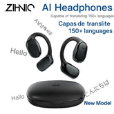 Z-ZIHNIC S11 AI Translation Earbuds 2026 New Model, Real-Time Voice Translator in 200+ Countries & 134 Languages via App, Bluetooth 5.4, IPX5 Waterproof, Hifi Sound, Wireless Earphones for Travel & Sports