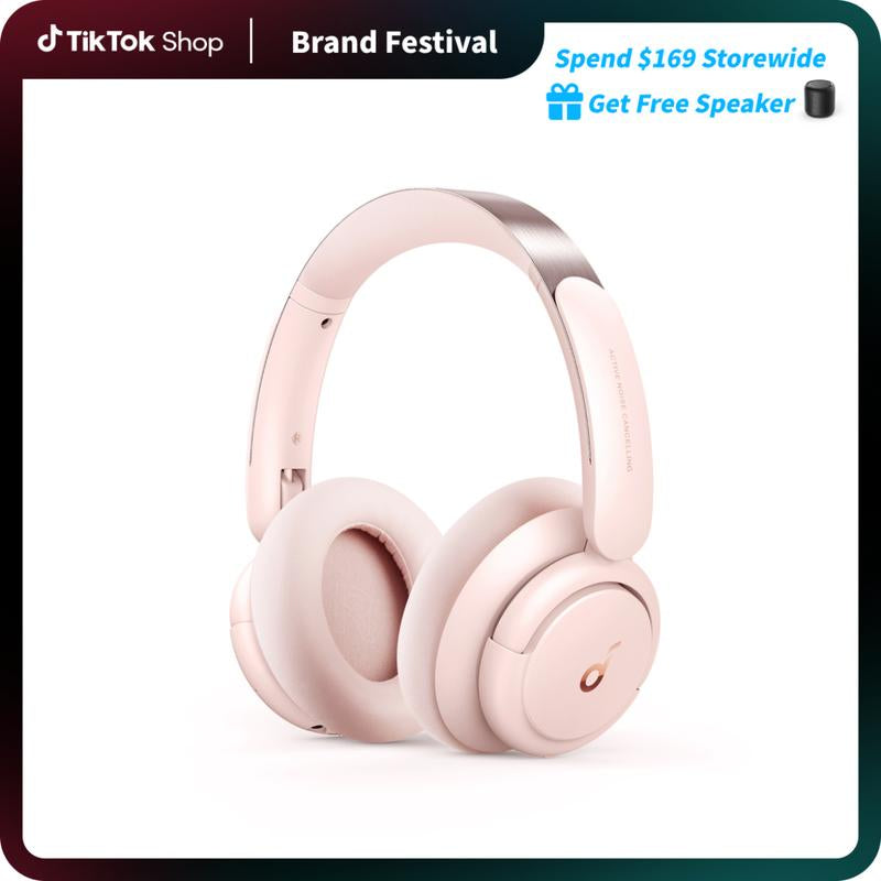 Soundcore Life Q30 by Anker, Hybrid Active Noise Cancelling Headphones with Multiple Modes, Hi-Res Sound, Custom EQ via App, 50H Playtime, Comfortable Fit, Bluetooth, Multipoint Connection