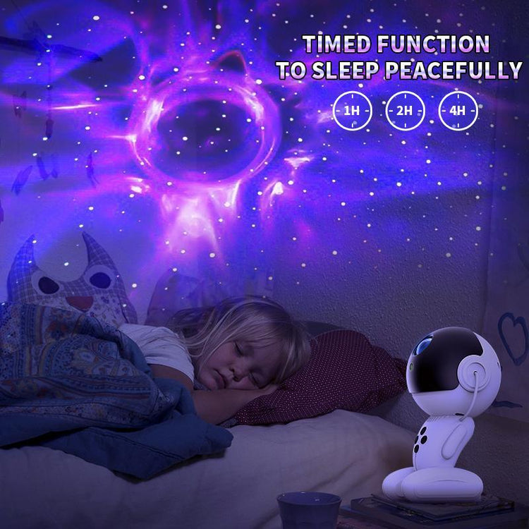 Galaxy Robot Projector, Rotatable and Adjustable, Night Light Space Nebula Black Hole Lamp with Remote Control, Astronaut Galaxy Star Night Light Robot Astronaut, Suitable for Bedroom, Christmas, Birthday, Holiday Gifts