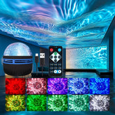 Galaxy Starry Sky Projector Light USB Remote Control Rotating Multicolour Led Night Light Bedrooms Ambiance Christmas Decoration