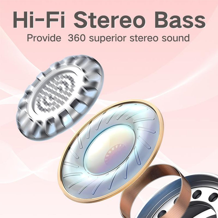 ZIHNIC S09 Wireless OWS Headphones，Bluetooth Open Ear Earphones with Minc，Long Battery Life，Wireless Earbuds Headset Portable Earbuds