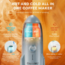 Portable Electric Espresso Coffee Maker Camping Self-Heating Car Travel Coffee Maker for Ground Coffee Dolce Gusto NS Capsule