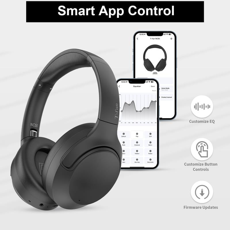 T-Fun NC50 ANC headphones active noise cancelling