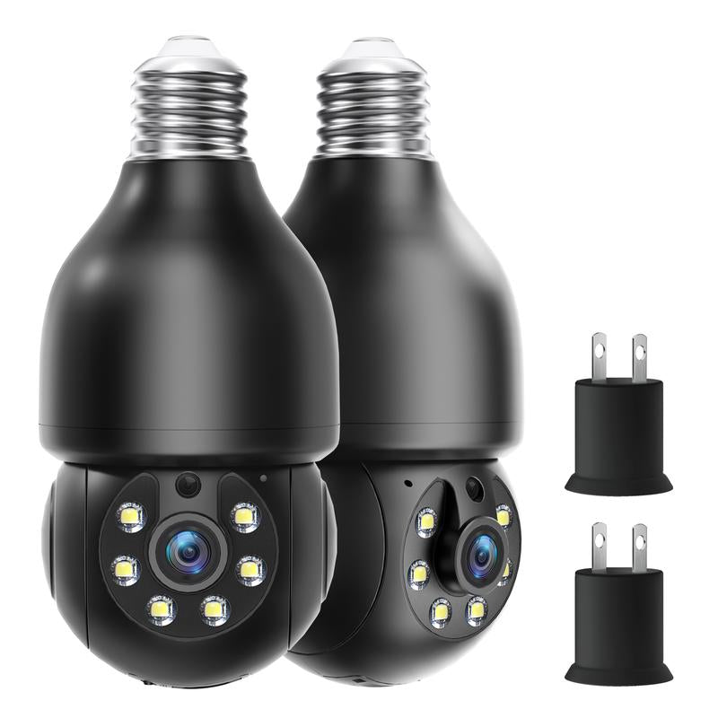 2K outdoor light bulb security camera
