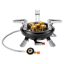 -201A Portable Camping Gas Stove 16000W High Pressured Propane Butane Gas Burner Outdoor Emergency Stove with Piezo Ignition