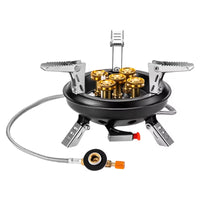 -201A Portable Camping Gas Stove 16000W High Pressured Propane Butane Gas Burner Outdoor Emergency Stove with Piezo Ignition