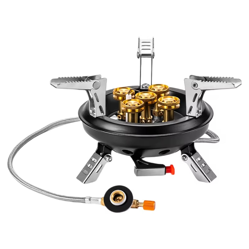 Portable Camping Gas Stove – High Pressured Gas Burner with Piezo Ignition