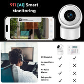 Indoor AI smart security camera 2K HD