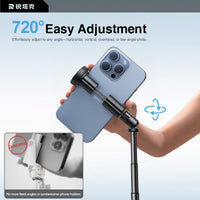 RTAKO 60"Portable Selfie Stick Tripod with Remote，One Click Open, Wireless Remote Included.For Cellphone.