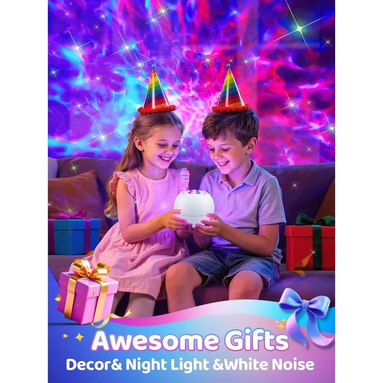 Galaxy Projector for Bedroom, 15 Colors+15 White Noise+ Bluetooth Star Projector Galaxy Light Projector Night Light Kids Room Decor Teen Girls Gifts Teen Christmas Gifts Sunset Lamp Lava Lamp