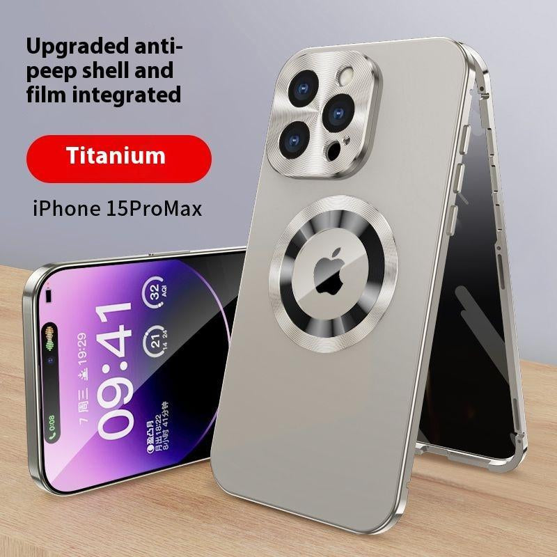Ip16 Phone Case Privacy Protection Exposed Label All-Inclusive 15 14 13 12 Magnetic Magsafe Protector Screen Protector Screen Protector