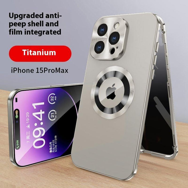 Ip16 Phone Case Privacy Protection Exposed Label All-Inclusive 15 14 13 12 Magnetic Magsafe Protector Screen Protector Screen Protector