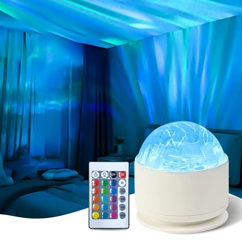 LED Night Light USB Plug-In Starry Sky Remote 16Color RGB Galaxy Projector Light for Kids Room Party Decor Auto Rotate Show Lamp