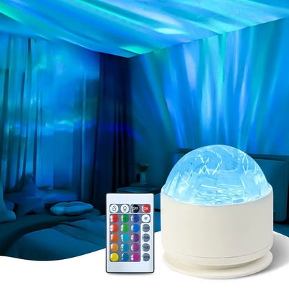 LED Night Light USB Plug-In Starry Sky Remote 16Color RGB Galaxy Projector Light for Kids Room Party Decor Auto Rotate Show Lamp