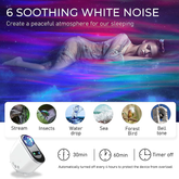 Aurora Northern Lights Projector – Bluetooth Galaxy Light with soothing sounds for creating a peaceful atmosphere.