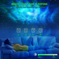galaxy star projector night light ceiling projection