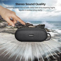 TOZO PA1 Bluetooth Speakers with 20W Stereo Sound, 25H Playtime, IPX7 Waterproof Portable Wireless Speakers Audio Protection Smartphone Fathersdaygift