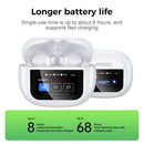 Bluetooth connection interface displayed on the MINISO X25 earbuds' screen, indicating pairing status.