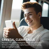 TOZO NC3 Hybrid Active Noise Cancelling Wireless Earbuds, 6 Mics ENC Clear Call, 55H Long Playtime, 32 Preset Eqs via APP, Bluetooth 5.3 Headset, IPX8 Waterproof, In-Ear Headphones with LED Display Audio Electronic Noisecancellingheadphones Black