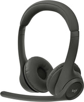 Zone 301 wireless Bluetooth headset graphite front view