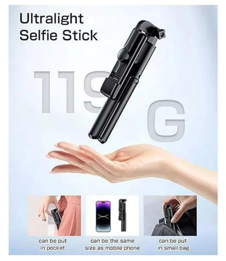 Selfie Stick Tripod with Remote Control, Bluetooth- Selfie Portable Tripod Stand Phone Holder Compatible with Iphone Samsung Alloy Aluminum
