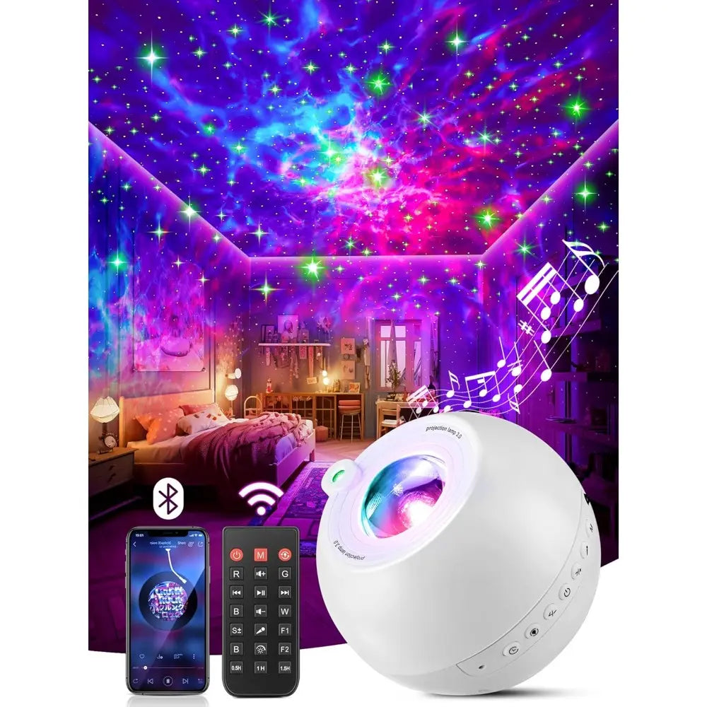 Galaxy Projector for Bedroom, 15 Colors+15 White Noise+ Bluetooth Star Projector Galaxy Light Projector Night Light Kids Room Decor Teen Girls Gifts Teen Christmas Gifts Sunset Lamp Lava Lamp
