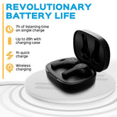 TREBLAB WX8 Wireless Earbuds with Charging Case - Audio Cable Headphone