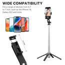 Mybat Pro Portable Picture Perfect Selfie Stick & Tripod with Bluetooth Remote Control, Handy Adjustable Selfie Stick- Black Accessories Landscape Smartphone Holder