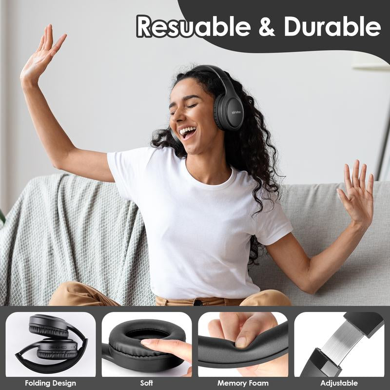 Siindoo over-ear headset with long battery life