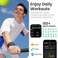 TOZO S3 Smart Watch (Answer/Make Call) Bluetooth Fitness Tracker with Heart Rate, Sleep Monitor Fathersdaygift Wristwatch Wearable Smartphone