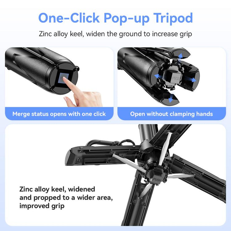 Multifunctional 4-In-1 Mini Selfie Stick,Convenient Camera Aid, Tripod, Phonestand, Bluetooth Selfie, Multifunctional Foldable, Suitable for Vlogs, Live Streaming, Photography, Compatible with Iphone16/15/14/13 Series