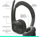 Zone 301 headphones connected to iPhone and MacBook