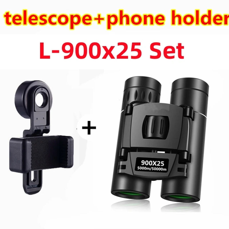 900X25 50000M Zoom Telescope Professional BAK4 HD Powerful Binoculars Long Range Portable Monocular or Camping Tourism Outdoor