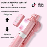 IMOLI Upgraded 67-Inch Telescopic Multi-Function Mobile Phone Selfie Stick with Dual Fill Light, Built-In Tripod and Wireless Remote Control